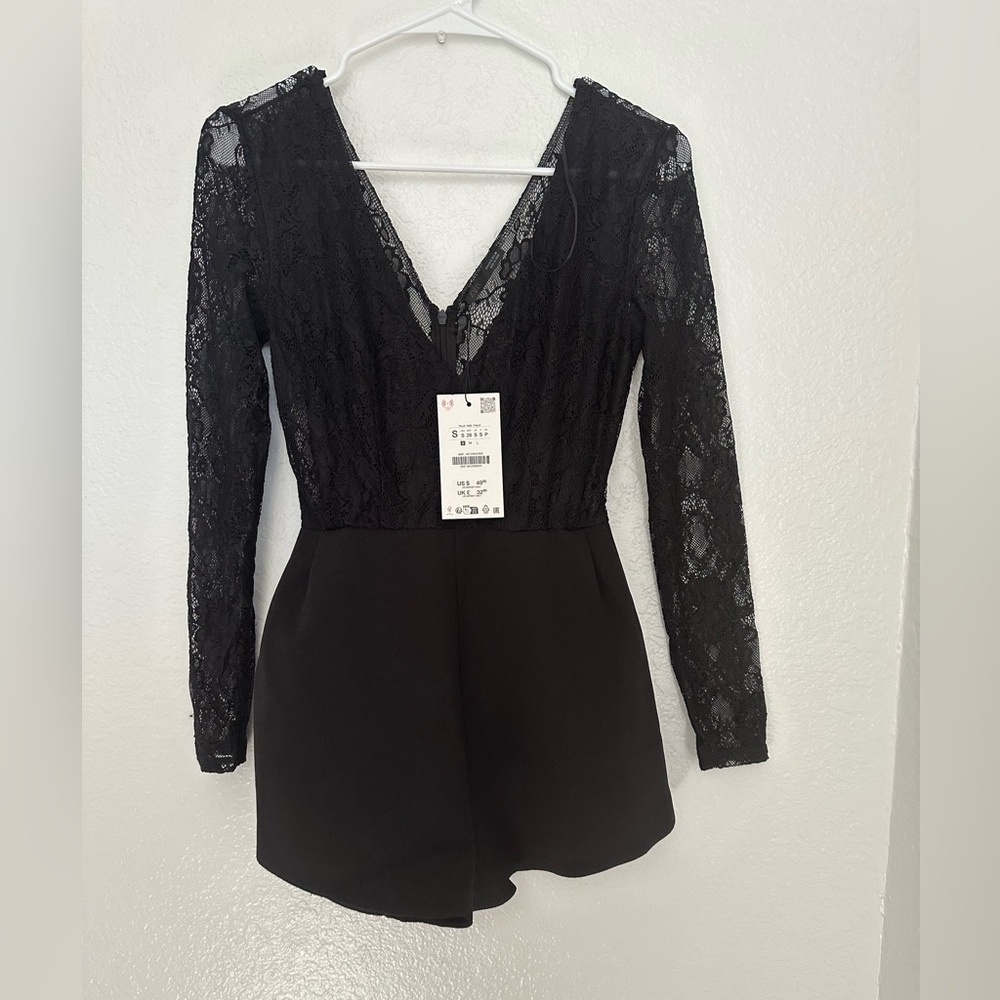Zara Black Lace Dress